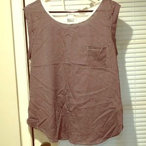 Black and white blouse